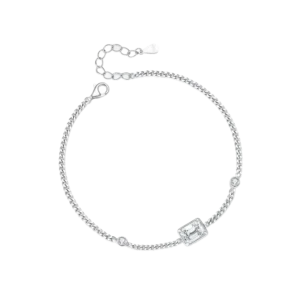 Silver Diamond Loose Bracelet