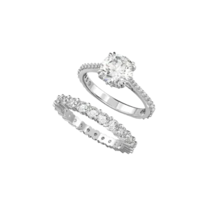 Silver Diamond Stackable Ring